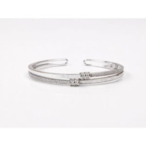 Lira CZ Track Open Cuff