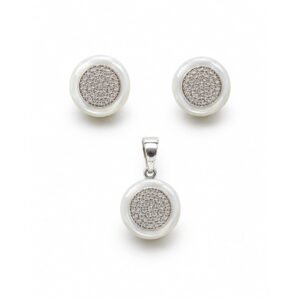 Luna Mother of Pearl Disc Jewellery Set
