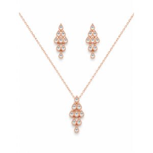 Lush CZ Cluster Jewellery Set