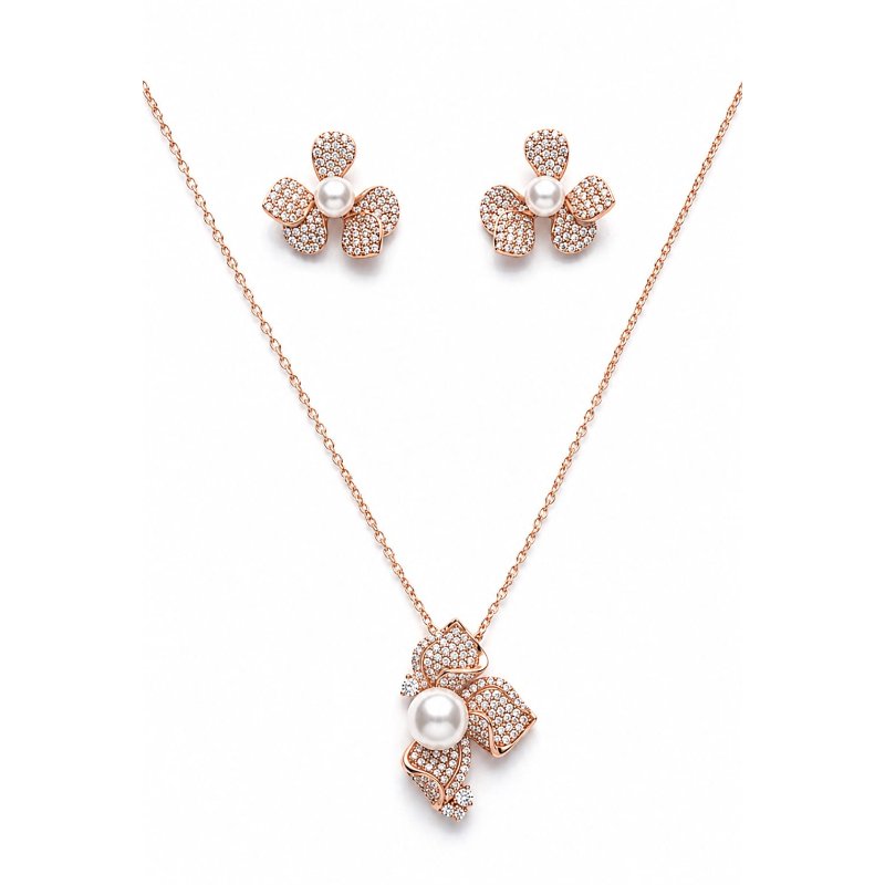Trillia Pearl Blossom Jewellery Set